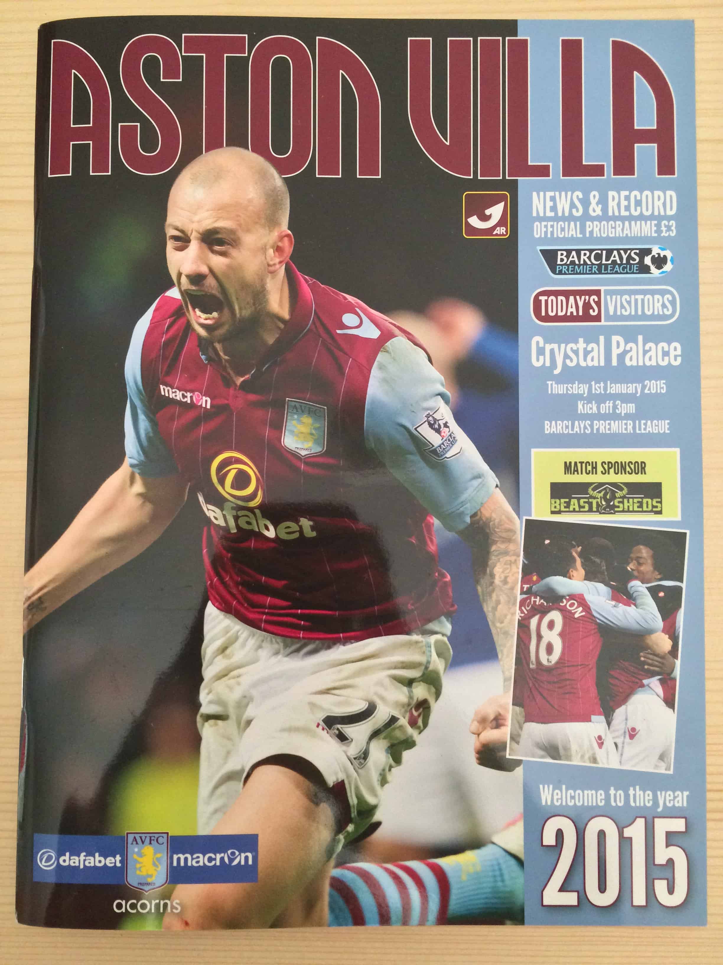 Aston Villa FC v Crystal Palace FC